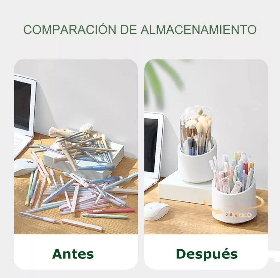 NUEVO ORGANIZADOR DE MAQUILLAJE GIRATORIO